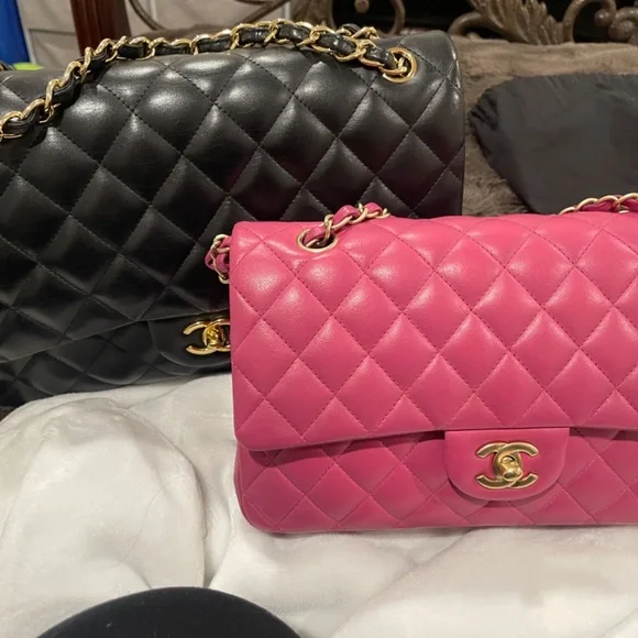 Chanel Classic Medium Double Flap Lambskin - Picture 6 of 8